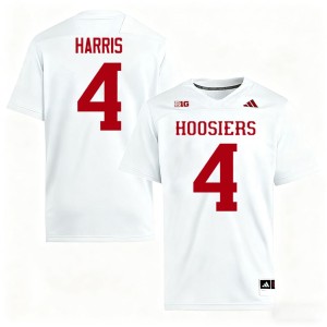 #4 A.J. Harris Official White Indiana University Men College Football Jerseys 455167-416