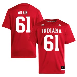 #61 Baylor Wilkin 2026-27 The Hoosier State Men's College Football Crimson Jersey 726627-140