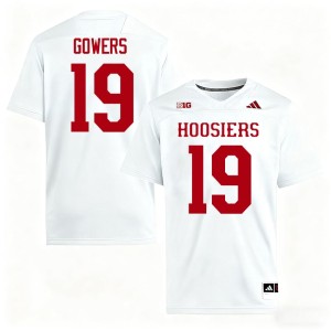 #19 Billy Gowers University of Indiana White College Football Mens 2026 Jersey 707832-873