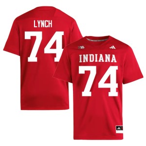 #74 Stitched Bray Lynch College Football Mens IU Crimson Jersey 415991-495