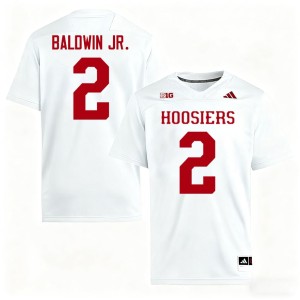 #2 Mens Byron Baldwin Jr. College Football Indiana Hoosiers Alumni White Jersey 208510-879