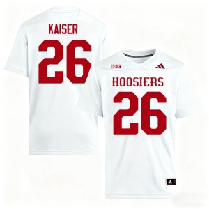 #26 Official Cade Kaiser College Football Men White The Hoosier State Jersey 407406-704