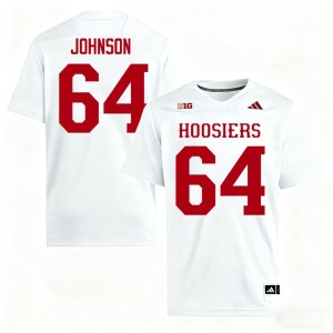 #64 Chance Johnson University Indiana White College Football Men's Jersey 554468-818