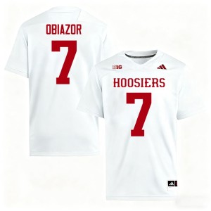 #7 White Chiddi Obiazor IU Embroidery Mens College Football Jerseys 359298-854