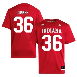 #36 College Football Mens University of Indiana Stitched Crimson Clay Conner Jersey 592485-942