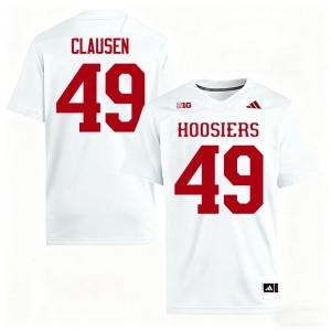#49 Indiana Hoosiers Men's Stitched Drew Clausen White College Football Jersey 606183-172