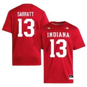 #13 Elijah Sarratt Men's College Football University of Indiana Crimson Replica Jerseys 918208-946