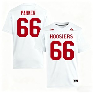 #66 Evan Parker College Football Men's White Indiana Stitched Jersey 951322-114
