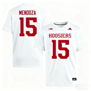 #15 Mens Fernando Mendoza White NCAA Indiana Hoosiers College Football Jerseys 134809-535