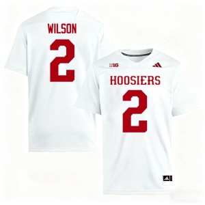 #2 Men's College Football White Grant Wilson Indiana Hoosiers 2026 Jerseys 283794-808