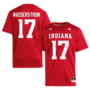 #17 Jackson Wasserstrom College Football Crimson The Hoosier State Game Men Jersey 623797-832