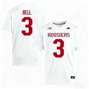 #3 Jaylen Bell White Hoosiers Mens College Football High School Jerseys 924959-752