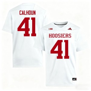 #41 College Football Keishaun Calhoun University White The Hoosier State Mens Jerseys 440443-314