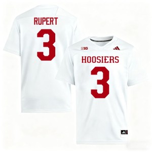 #3 High School Kortez Rupert College Football Mens The Hoosier State White Jersey 232479-575