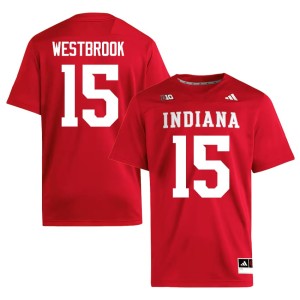 #15 Crimson College Football Nick Westbrook The Hoosier State NCAA Men's Jerseys 207492-352