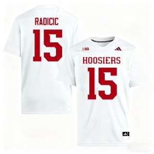 #15 Nico Radicic 2026-27 White Hoosiers College Football Men's Jerseys 410812-645