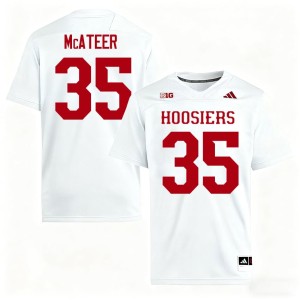 #35 Indiana University Paddy McAteer White College Football 2026 Men's Jersey 855757-528