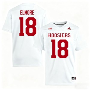 #18 2026-27 Men's IU Hoosiers Parker Elmore White College Football Jersey 577047-716