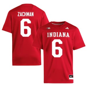#6 Preston Zachman Men University of Indiana Crimson College Football Player Jerseys 512459-769
