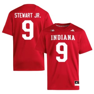 #9 College Football IU Seaonta Stewart Jr. Mens Player Crimson Jerseys 249210-129