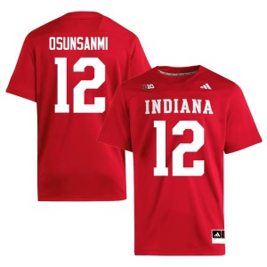 #12 Crimson Men's Game Tobi Osunsanmi College Football University of Indiana Jerseys 629170-267