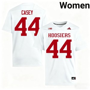 #44 White Hoosiers Alumni College Football Aaron Casey Women Jerseys 799683-774