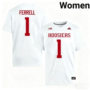 #1 Women's White Alumni Amare Ferrell College Football Indiana Jersey 152478-980