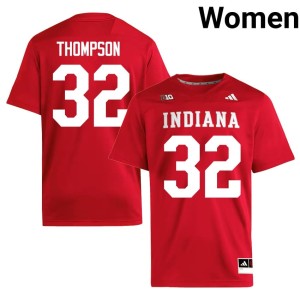 #32 College Football Anthony Thompson Women's Game IU Crimson Jerseys 503639-215