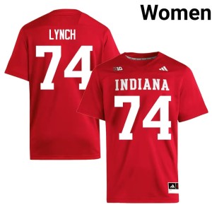 #74 College Football Women's University of Indiana Crimson Bray Lynch High School Jersey 841638-531