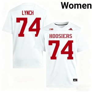 #74 Indiana Hoosiers NCAA White College Football Bray Lynch Women Jersey 252606-928