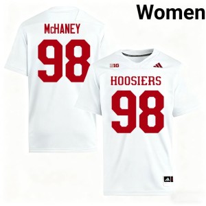 #98 Embroidery Cam McHaney Women's White Indiana College Football Jersey 545785-917