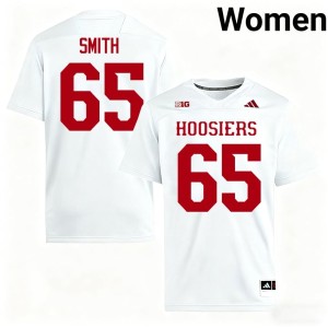 #65 Replica College Football White Womens Indiana University Carter Smith Jersey 995336-417