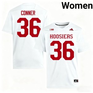 #36 White Replica Women Clay Conner The Hoosier State College Football Jersey 662011-255