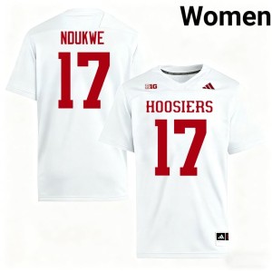 #17 IU Hoosiers Women's College Football Limited White Daniel Ndukwe Jersey 792019-661