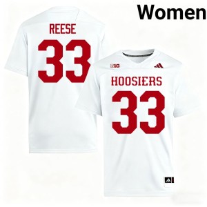 #33 University College Football Garrett Reese IU White Women Jerseys 367311-169