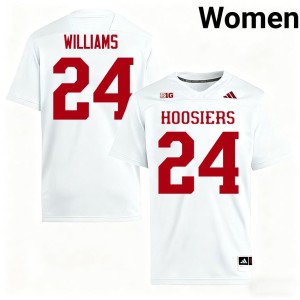 #24 White IU University Women's College Football Ja'Dyn Williams Jersey 579402-160