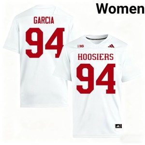 #94 White College Football Official Womens Indiana University Kyler Garcia Jersey 560667-714