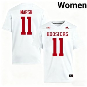 #11 The Hoosier State Nick Marsh Women's White Player College Football Jersey 351115-614