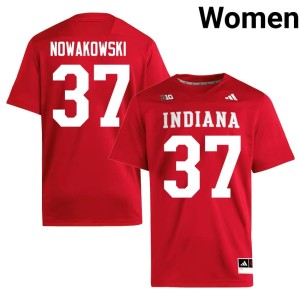 #37 College Football Crimson University Hoosiers Women Riley Nowakowski Jerseys 444616-591