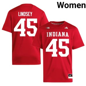 #45 University IU College Football Crimson Women Sam Lindsey Jersey 971335-281
