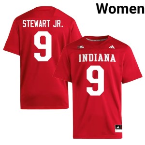#9 Seaonta Stewart Jr. College Football Indiana Hoosiers Limited Crimson Women Jerseys 250916-849