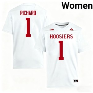 #1 2026 Womens College Football The Hoosier State White Turbo Richard Jerseys 116542-178