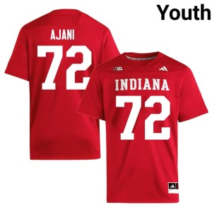 #72 Adedamola Ajani Crimson Indiana Hoosiers College Football Youth Official Jerseys 476025-221