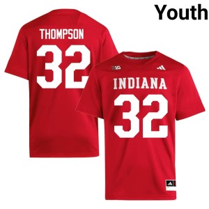 #32 IU Anthony Thompson Official Youth College Football Crimson Jersey 197752-893