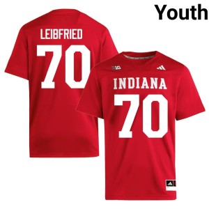#70 Youth Indiana Austin Leibfried Crimson 2026-27 College Football Jersey 956109-920