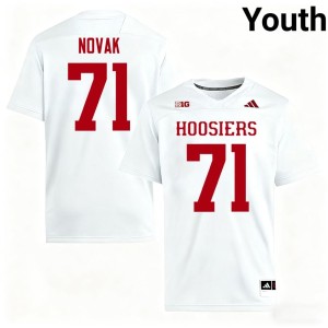 #71 The Hoosier State Youth White Ben Novak College Football Game Jerseys 968858-248