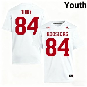 #84 College Football Hoosiers High School Youth White Blake Thiry Jerseys 157842-735