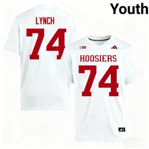 #74 Youth Bray Lynch College Football White Embroidery Indiana University Jersey 996635-177