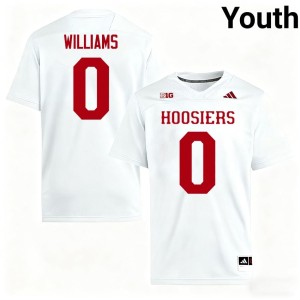 #0 College Football Youth White Indiana University Carson Williams 2026 Jersey 328384-584