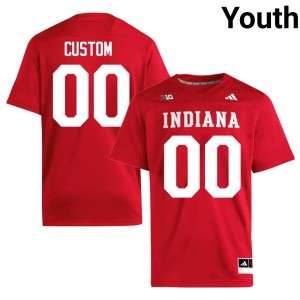 #00 College Football Crimson Game Custom Youth Indiana Hoosiers Jersey 369334-372